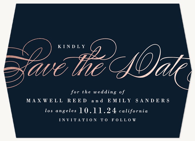 Chic Incandescence  Save the Date Cards