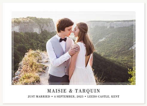 Beaded Frame Save the Date Cards