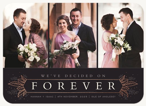 Dazzling Flourish Save the Date Cards