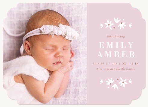 Sweet Serenity Baby Announcements