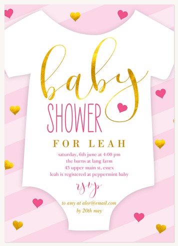 Sweet Confection Baby Shower Invites