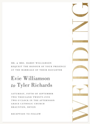 Bordered Elegance Wedding Invitations