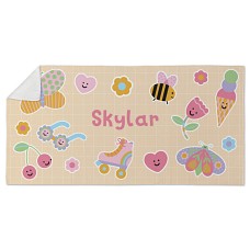 Playful Stickers Beach Towel