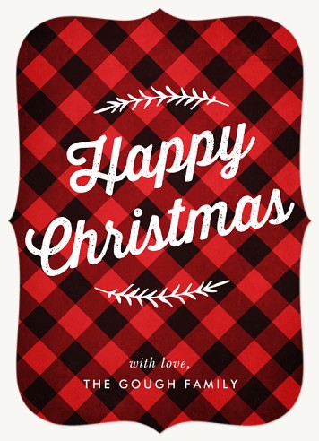 Christmas Gingham Christmas Cards