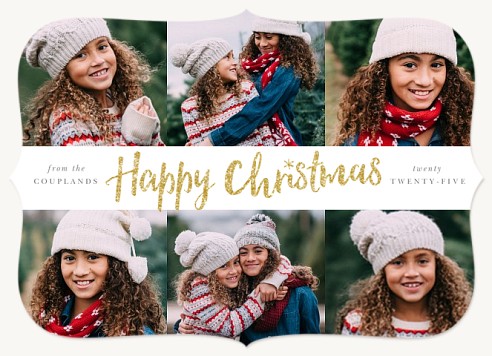 Glittered Christmas Christmas Cards