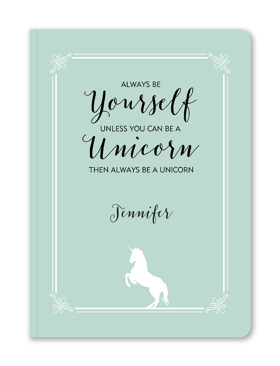 Be A Unicorn Custom Softcover Journals