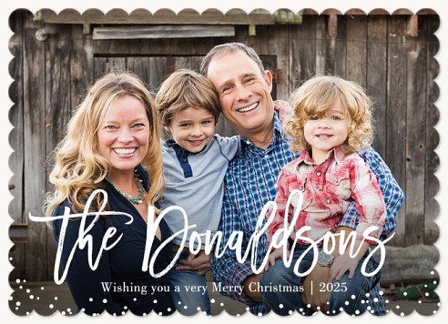 Fallen Snowflakes Christmas Cards