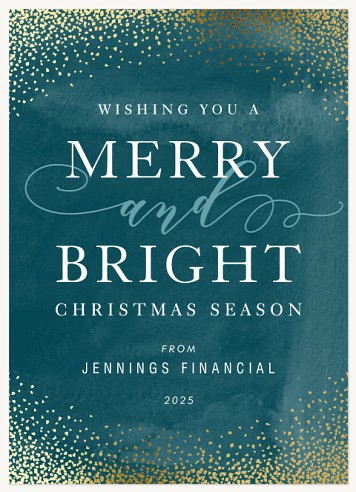 Dazzling Flurries Christmas Cards for Business