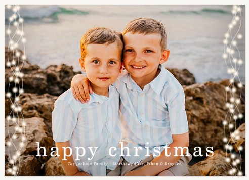 Side Lights Christmas Cards