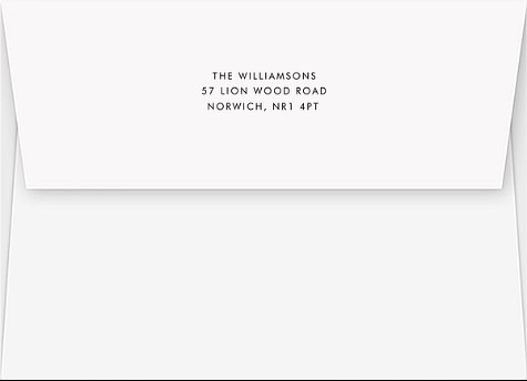 Modern Minimalist Return Address Envelopes
