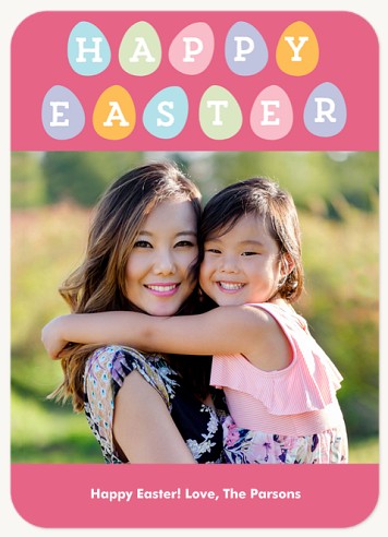 Colourful Eggs Easter Cards