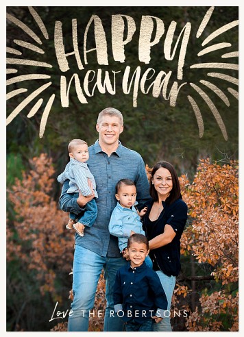 Metalic Burst Christmas Cards