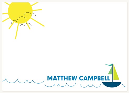 Let's Set Sail Thank You Cards