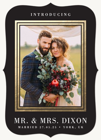 Luxe Frame Wedding Announcements
