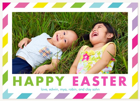 Rainbow Ribbons Easter Cards