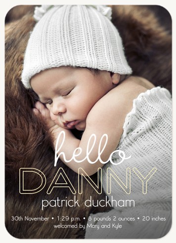 Hi, Hello Baby Announcements