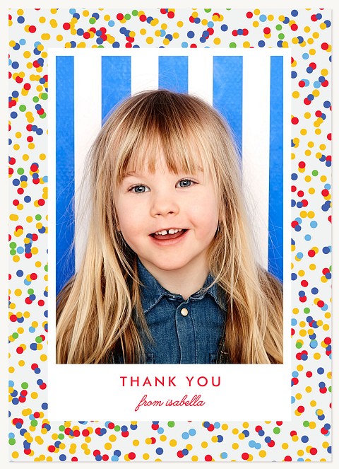 Circus Confetti Kids Thank You Cards