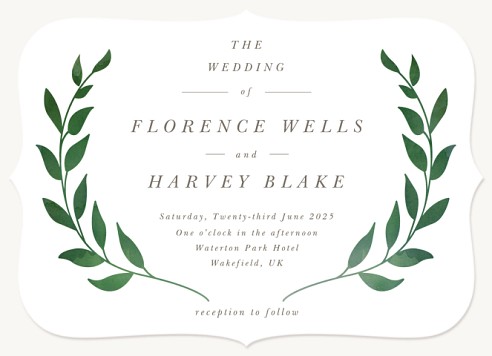 Charmed Greenery Wedding Invitations