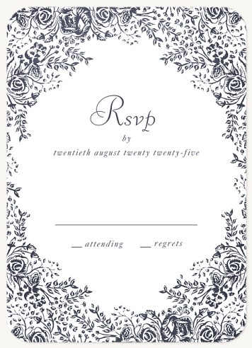 Enchanted Garden Wedding RSVP Cards