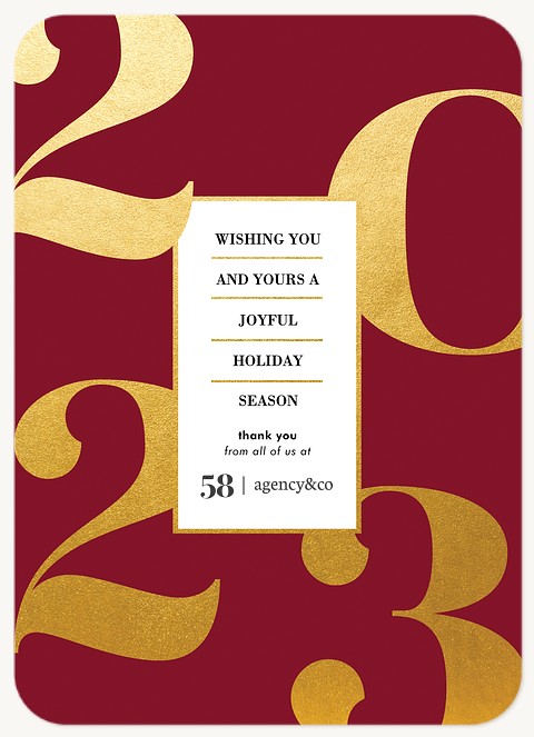 The Big Year Business Holiday Cards