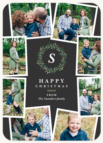 Wreath Collage Christmas Cards