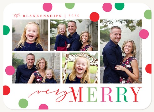 Confetti Toss Christmas Cards