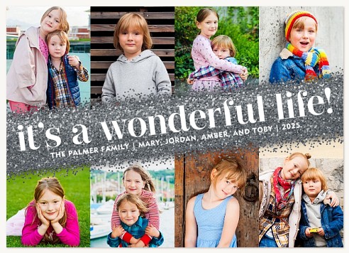 Wonderful Glitter Christmas Cards