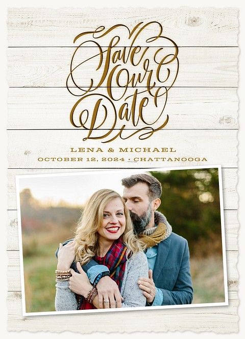 Forever Etched Save the Date Cards