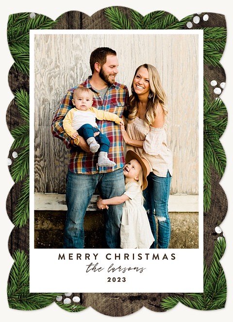 Country Pine Christmas Cards