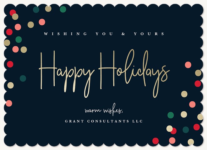 Festive Lights Business Holiday Cards