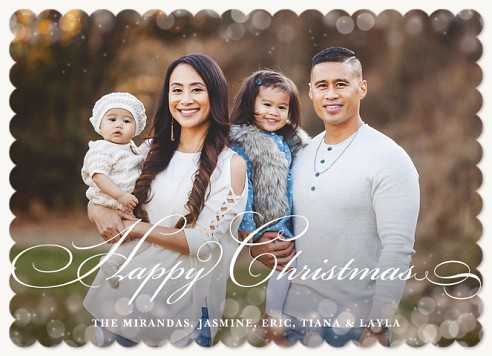 Classic Bokeh Dots Christmas Cards