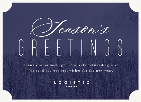 Indigo Forest Christmas Cards for Business