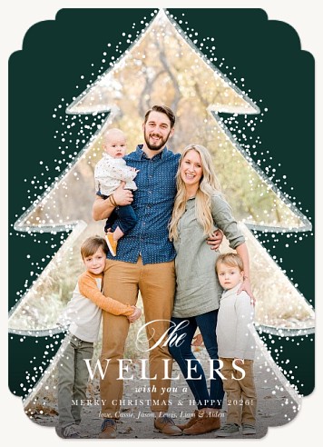 Pine Snowfall Christmas Cards