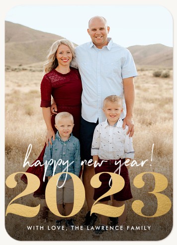 Gilded Year Christmas Cards