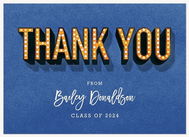 Bright Marquee Thank You Cards 