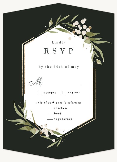 Sonoma Valley Wedding RSVP Cards