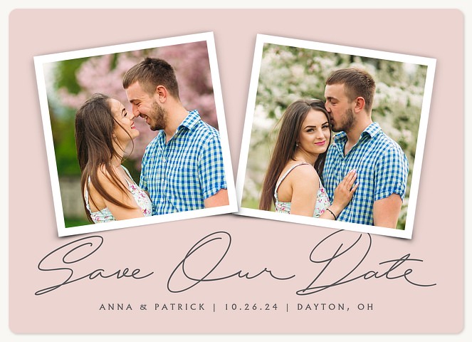 Scripted Duo Save the Date Magnets