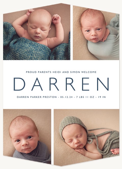 Modern Simplicity Baby Announcements