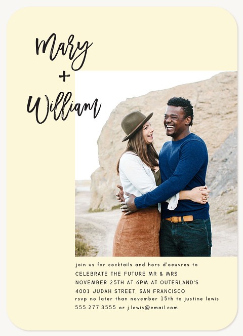 Traditional Engagement Engagement Party Invitations