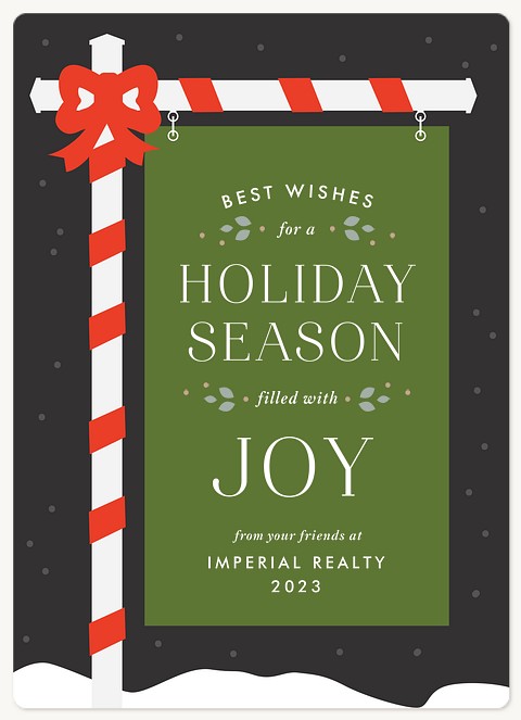 Realtor Sign Holiday & Christmas Magnet Cards