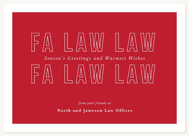 Fa Law Law Holiday & Christmas Magnet Cards