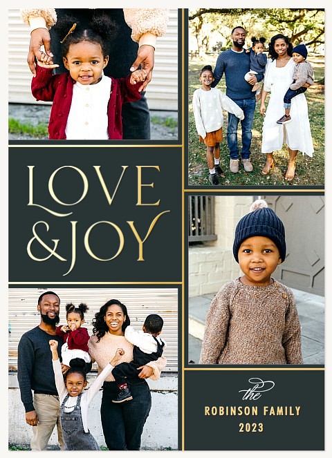 Evergreen Love Photo Holiday Cards