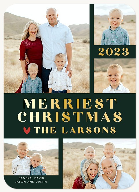 Bold Gallery Personalized Holiday Cards