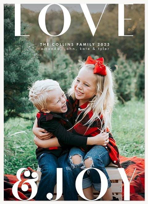 Love & Joy Personalized Holiday Cards