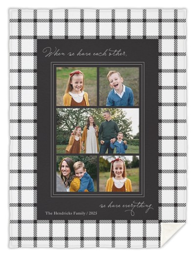 Modern Plaid Custom Blankets Modern Plaid Custom Blankets