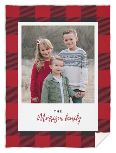 Santa's Plaid Custom Blankets Santa's Plaid Custom Blankets