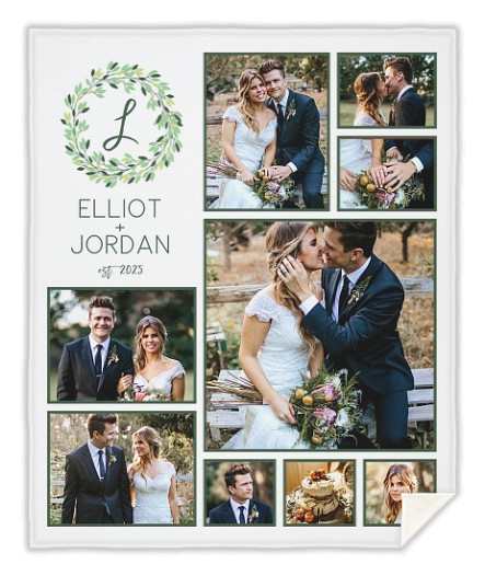 Spring Wreath Custom Blankets Spring Wreath Custom Blankets