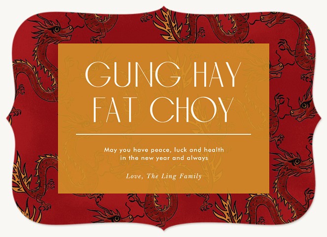 Year of the Dragon Chinese New Year Cards