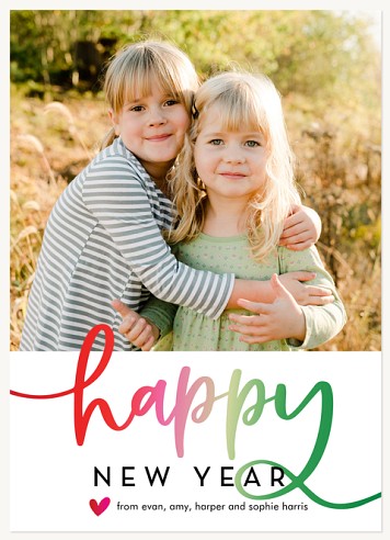 Rainbow Greeting Christmas Cards