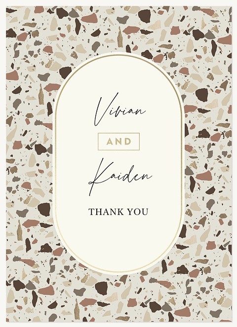 Terrazzo Thank You Cards 